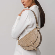 Shoulder Bag Gaia - kroko taupe